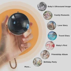 Fashionable And Personalized Electronic Ball Video Player 3D Video Crystal Ball DIY Memory Art Glass Ball Lamp Spherical Pixel Display 2.7inchs Screen 4GB Videos Player For Gift